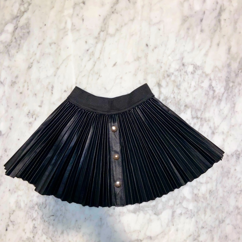 Super cute Hannah banana little girls leather skirt